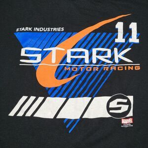 Stark Industries Graphic SS Black Tee "Stark Motor Racing" - Size Large (Youth)